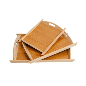 03 Pcs Set Wood Serving Tray For Kitchen | Best Quality Wooden Tray Set For Home | Wooden-serving Trays