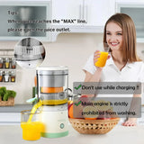 Portable Electric Citrus Juicer | USB Rechargeable, Hands-Free Orange & Lemon Juice Extractor, Easy to Clean