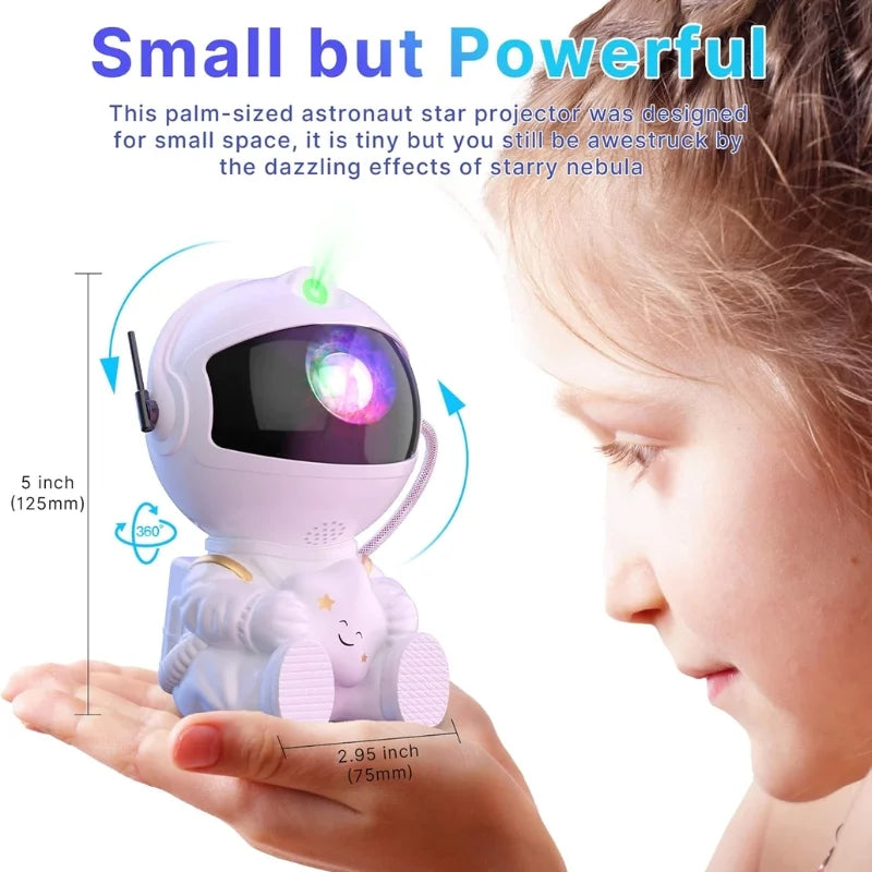 Astronaut Galaxy Projector | Star Nebula Night Light With Remote Control | Mini Astronaut Galaxy Light