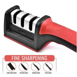 3-in-1 Knife Sharpener Set with Ceramic Peeler | 3-Stage Blade Sharpener & Non-Slip Handle