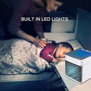 Air Ultra Portable Home Air Cooler | Portable Personal Air Conditioner,2x Cooling Power With Night Light Add Ice Cubes For Special Cooling (random Color)