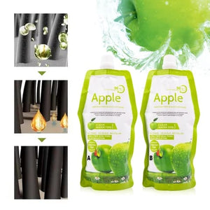 Apple Hair Color 96 Natural Black Cream [1000ml] [500ml + 500ml] | Vibrant Shine Best Choice