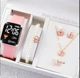 Stylish Women's Quartz Watch With Accessory